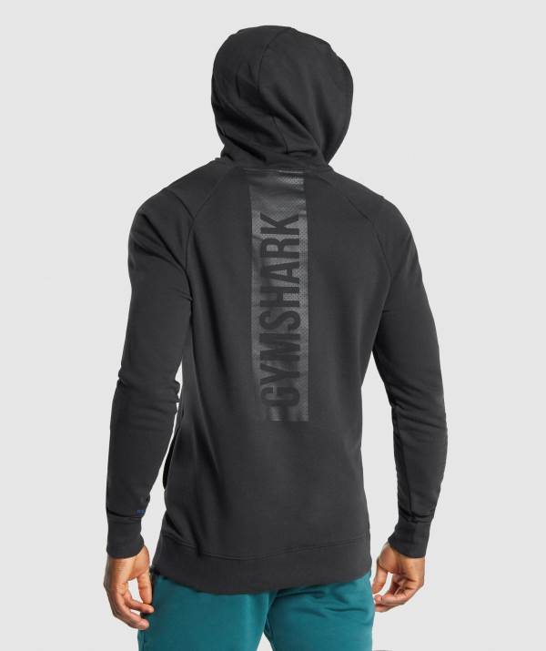 Panske Mikiny S Kapucňou Gymshark Bold Čierne | BY2857016